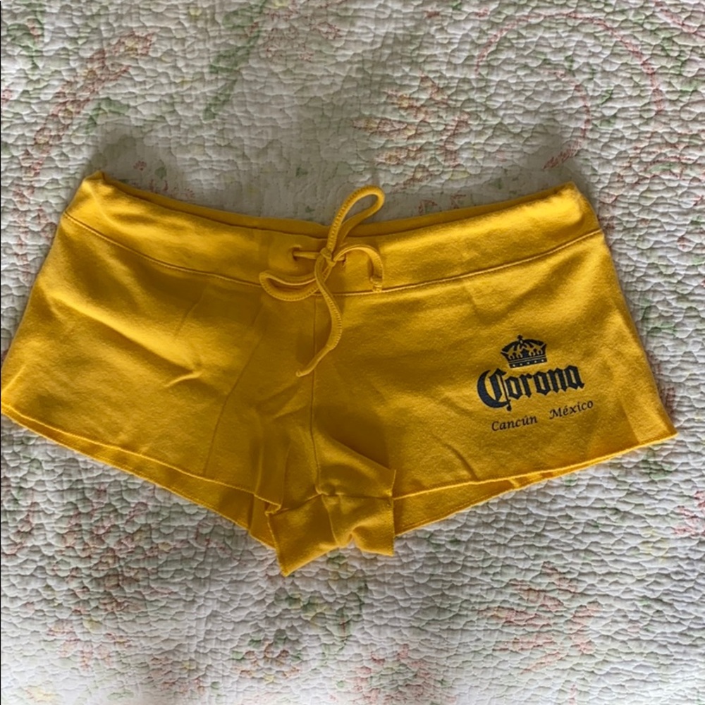 Yellow Corona Short from Cancun, Mexico